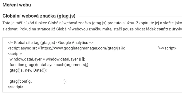 Implementace měřicího kódu