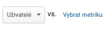 Výběr dat na křivce v Google Analytics